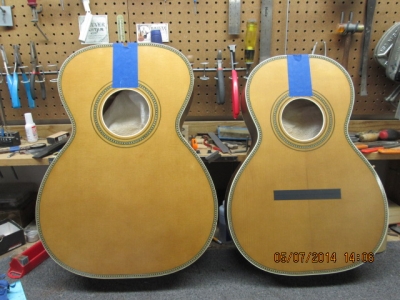 Hauver guitar handmade custom in the shop